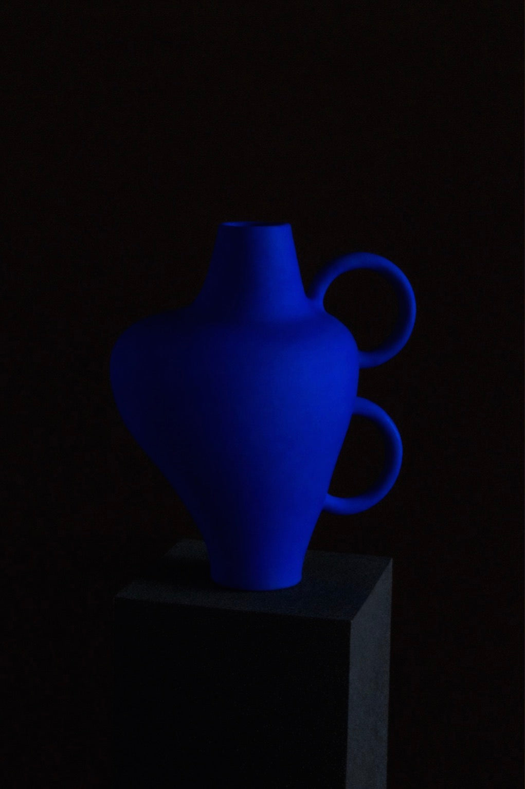 Naeos one-of-a-kind handmade stoneware double handle amphora — inspired by classical Mediterranean ceramics
